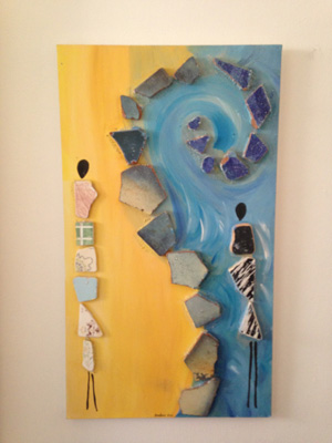 "Oscurit ed illuminazione" (tela 40x70)