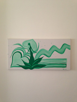 "Bodhisattva della terra" (tela 60x30)